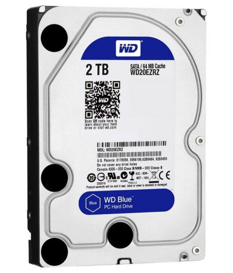 Wd 2Tb Blue 3,5’’ 64Mb 5400Rpm Wd20Ezrz Harddisk