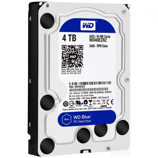 Wd 4Tb Blue 3,5’’ 64Mb 5400Rpm Wd40Ezrz Harddisk