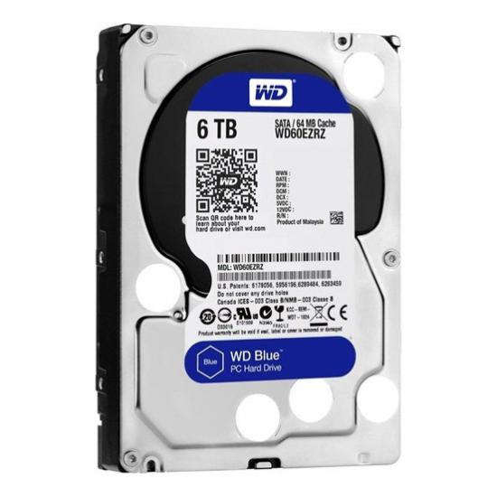 Wd 6Tb Blue 3,5’’ 64Mb 5400Rpm Wd60Ezrz Harddisk