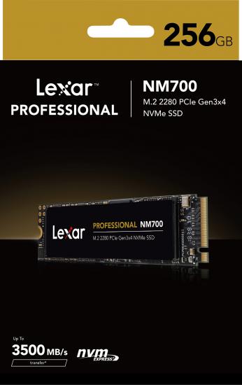 Lexar 256GB PCIe M2 NM700 NVMe 3D 3500-1200 5Y Ssd Harddisk