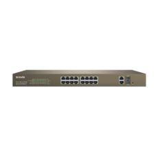 Tenda TEF1218P-16-250W 16 Port Poe+ 10-100 Switch Çelik Kasa Rack Mount