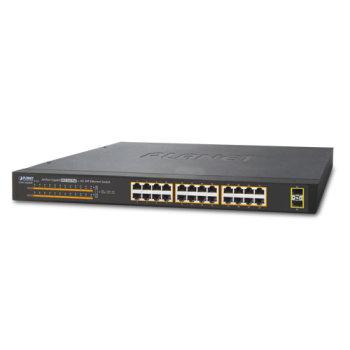 Planet PL-FGSW-2622VHP 4-Port 10-100Base-T IEEE 802.3at-af PoE+ In