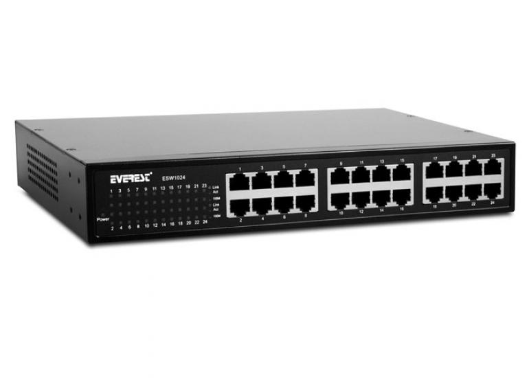 Everest ESW-124P 24 Port 10-100Mbps Switch Hub