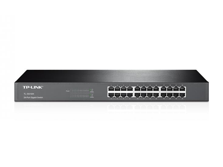 Tp-Link TL-SG1024 24 Port 10-100-1000 Mbps Switch Çelik Kasa Rack Mount