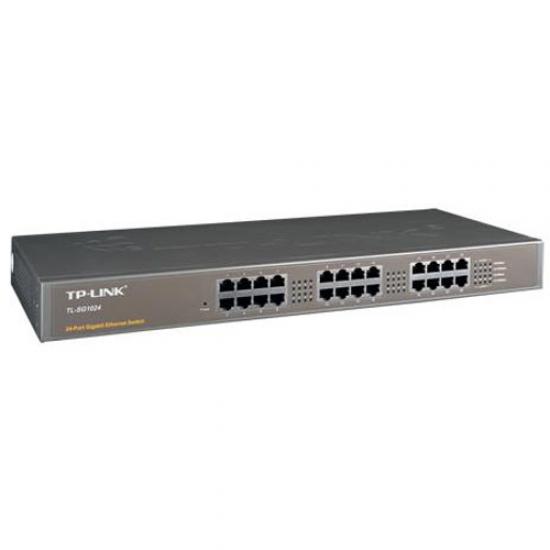 Tp-Link TL-SG1024D 24 Port 10-100-1000 Mbps Switch Çelik Kasa Rack Mount