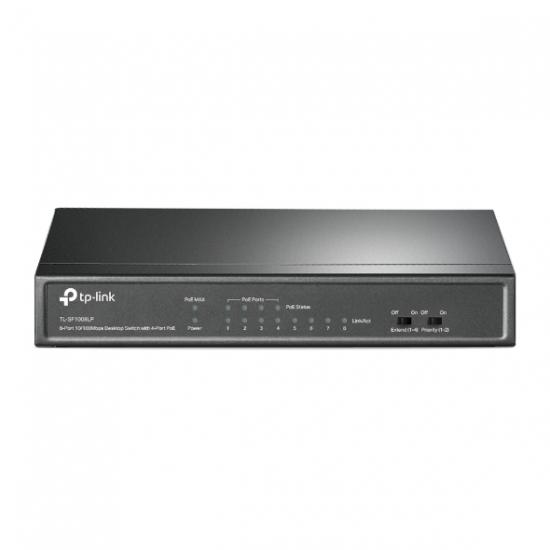 Tp-Link TL-SF1008LP 8 Port 4 Port Poe+ 10-100 Mbps 4 Port Uplink Switch Çelik Kasa