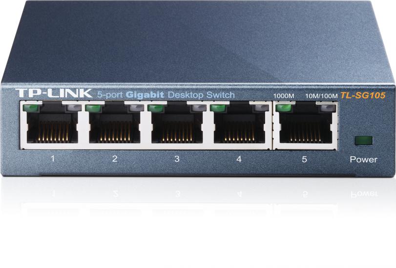 Tp-Link TL-SG105 5 Port 10-100-1000 Mbps Switch Çelik Kasa