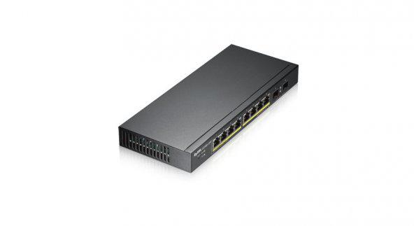 Zyxel GS1900-10HP 8 Port Poe+ 10-100-1000 Mbps Yönetilebilir Switch 2 Port SFP