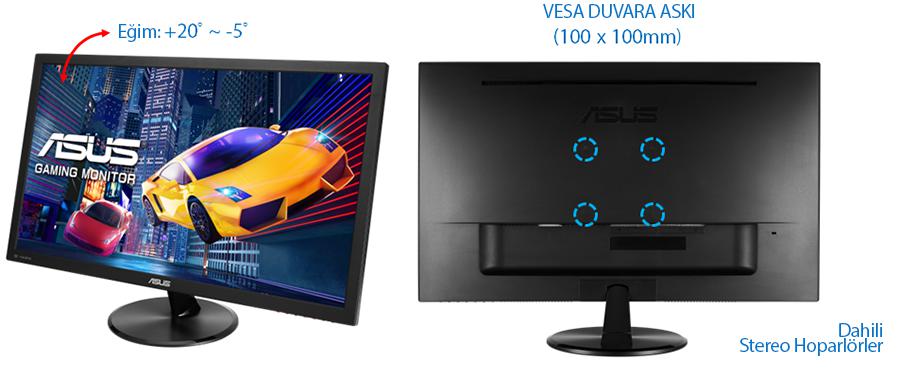 Asus 24’’ VP248H 1ms 75Hz Hdmi D-sub 1920x1080 Siyah Monitör