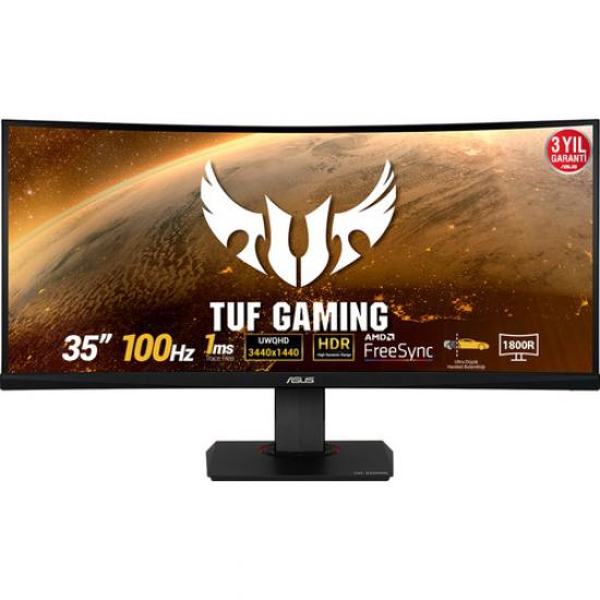 Asus 35’’ TUF Gaming VG35VQ 100Hz 1ms (HDMI+Display) WQHD FreeSync Curved Monitör