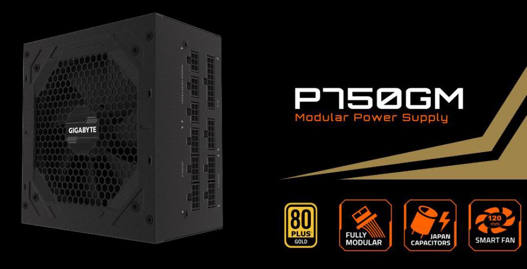 Gigabyte P750W 80+Gold Full Modüler PSU GP-P750GM Power Supply Güç Kaynağı