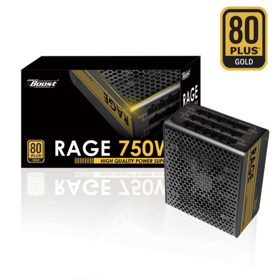 Power Boost 750W Siyah, 80+ Gold 12cm fanlı Güç Kaynağı