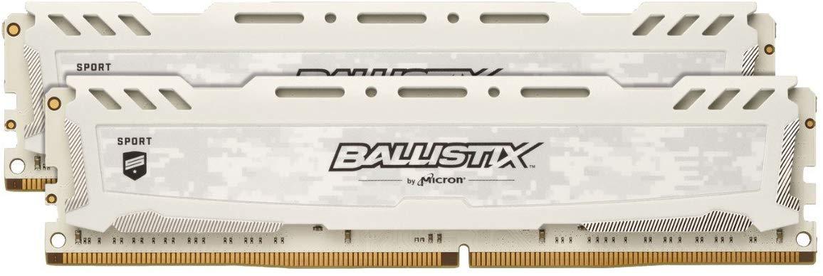 Crucial 32GB(2x16) Ballistix Beyaz 3200mhz CL16 DDR4 Ram (BLS2K16G4D32AESC)