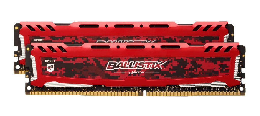 Crucial 16GB (2x8) Ballistix Kırmızı 3200mhz CL16 DDR4 Ram (BLS2K8G4D32AESEK)