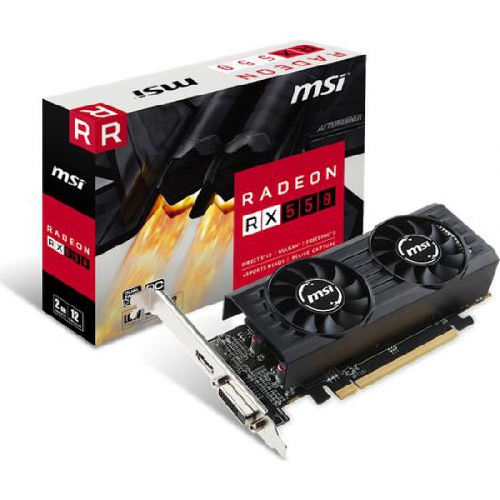 Msi 2GT LP Radeon RX550 OC 2GB GDDR5 128Bit (DX12) PCI-E 3.0 X16 Ekran Kartı