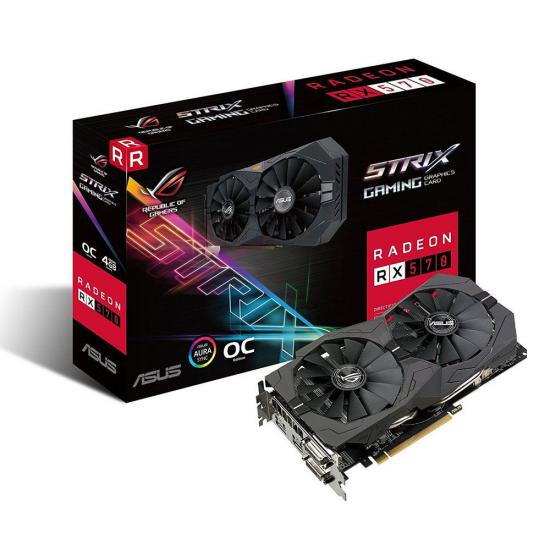 Asus 4Gb Rx 570 Rog Strix 256 Bit Gddr5 (Strıx-Rx570-O4G-Gaming) Ekran Kartı