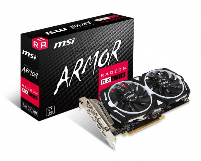 Msi Vga Radeon Rx 570 Armor 4G Rx570 4Gb Gddr5 256B Dx12 Pcıe 3.0 X16 (1Xdvı 1Xhdmı 3Xdp) Vga