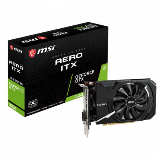 Msi Gtx1650 4Gb Gddr5 128Bıt Aero Dp-Hdmı-Dvı (Gtx 1650 Aero Itx 4G Oc) Ekran Kartı