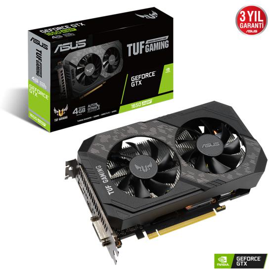 Asus Geforce Tuf-Gtx1650S-4G-Gamıng 4Gb Gddr6 128Bit 1755Mhz Oc 1Xdvı 1Xhdmı 1Xdp Ekran Kartı