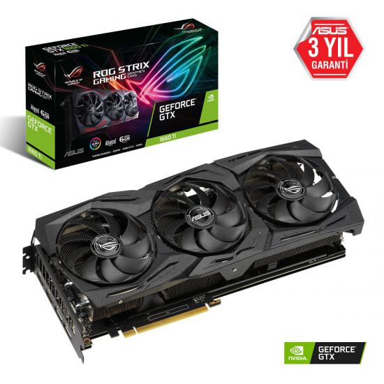 Asus Rog Strix Geforce Gtx 1660 Ti A.Edt 6Gb 192 Bit (Rog-Strix-Gtx1660Ti-A6G-Gaming) Ekran Kartı