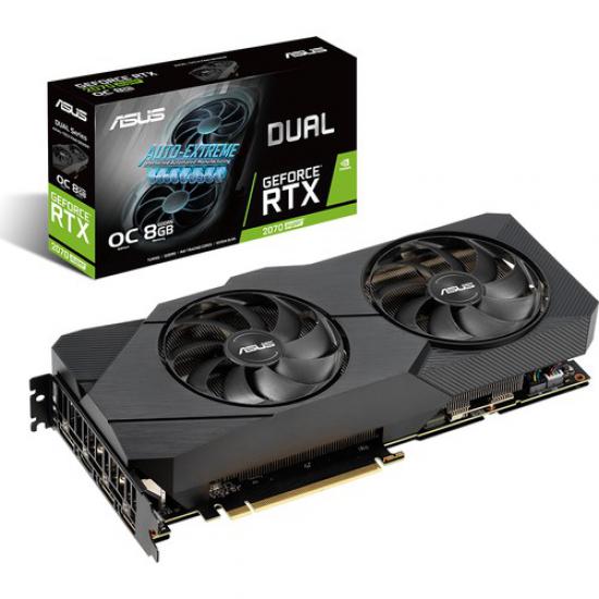 Asus Dual GeForceRTX 2070S EVO OC 8GB 256Bit GDDR6 (DX12) PCI-E 3.0 (DUAL-RTX2070S-O8G-EVO)