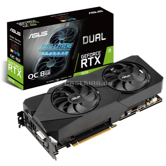 Asus Geforce Dual-Rtx2070-O8G-Evo 8Gb Gddr6 256Bit 1740Mhz Oc 1Xdvı 2Xhdmı 2Xdp Ekran Kartı