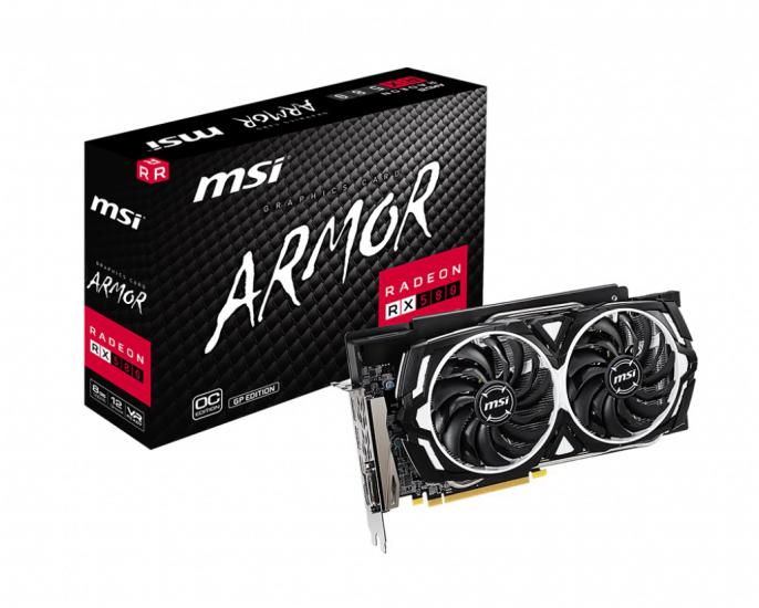 Msi Vga Radeon Rx 580 Armor Gp Oc Rx580 8Gb Gddr5 256B Dx12 Pcıe 3.0 X16 (1Xdvı 2Xhdmı 2Xdp)