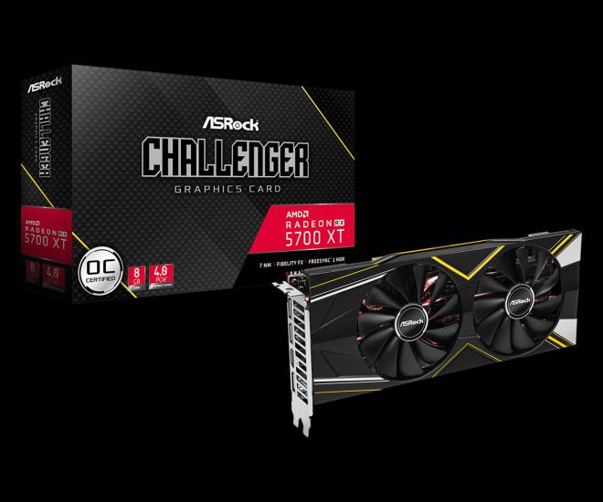 Asrock Radeon RX5700XT Challenger 8G OC ASR-RX5700XT-CLD8GO Ekran Kartı