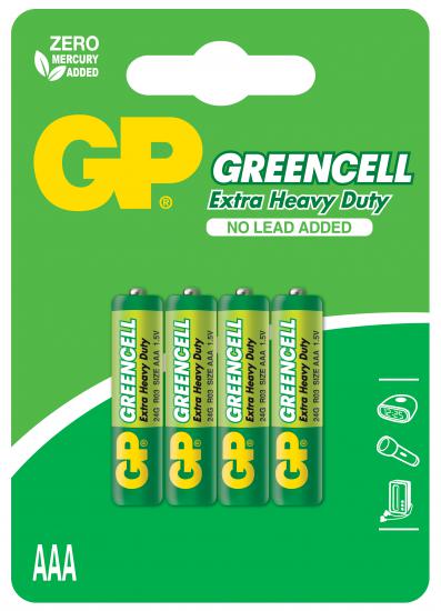 GP Greencel R03 AAA Boy İnce Çinko Kalem Pil 4’lü Paket GP24G-U4