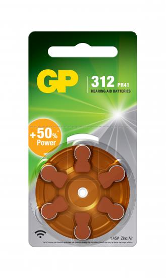 GP ZA312 1.4V Düğme Kulaklık Pili 6’lı Paket