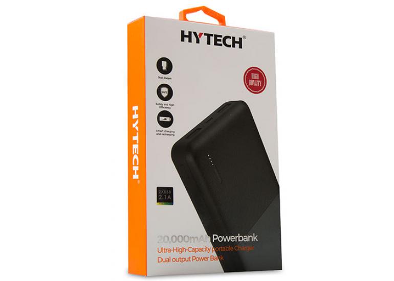 Hytech HP-C20 20000mAh Powerbank 2 Usb Port Siyah Taşınabilir Pil Şarj Cihazı