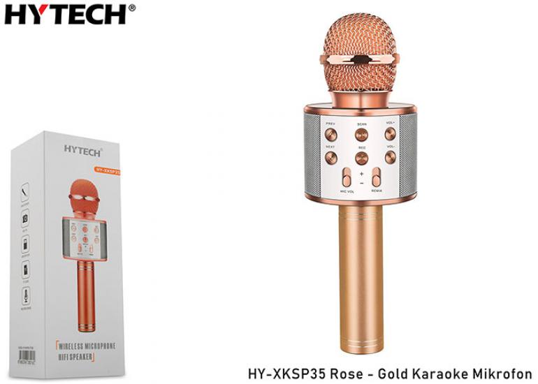 Hytech HY-XKSP35 Rose Gold Karaoke Mikrofon