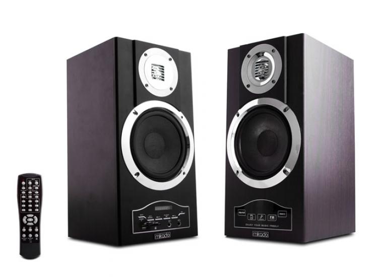 Mikado MD-70 BL 2.0 Ahşap SD+Usb Bellek+FM Desteği Speaker