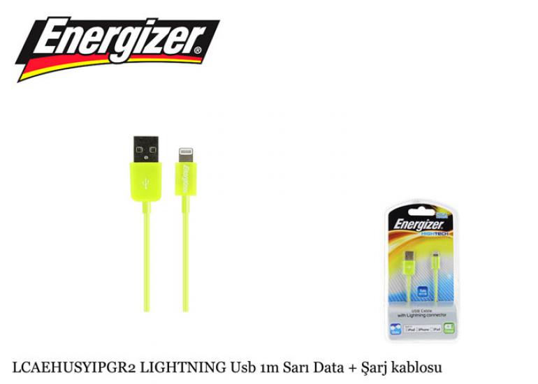 Energizer LCAEHUSYIPGR2 LIGHTNING Usb 1m Yeşil