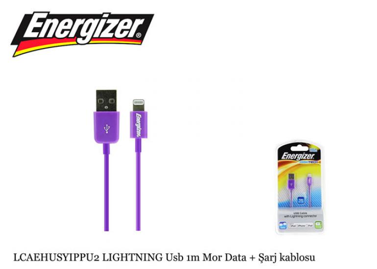 Energizer LCAEHUSYIPPU2 LIGHTNING Usb 1m Mor Data