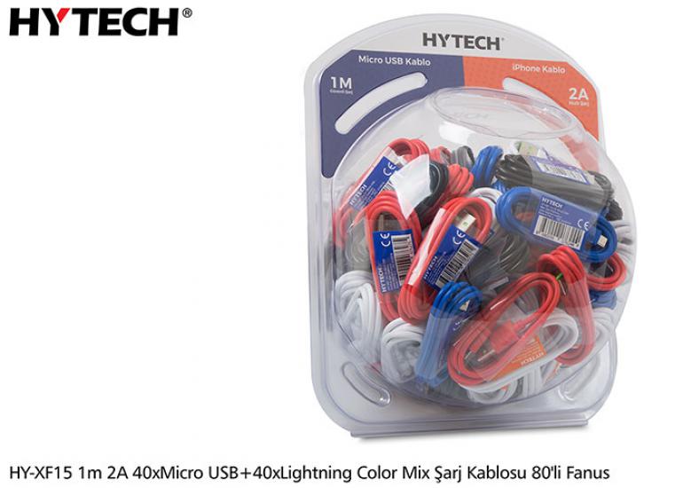 Hytech HY-XF15 1m 2A 40xMicro USB + 40xlightning