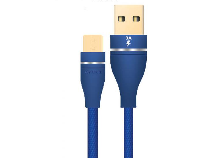 Hytech HY-X220 3A Micro Usb 1m Mavi Data ŞArj Kablosu