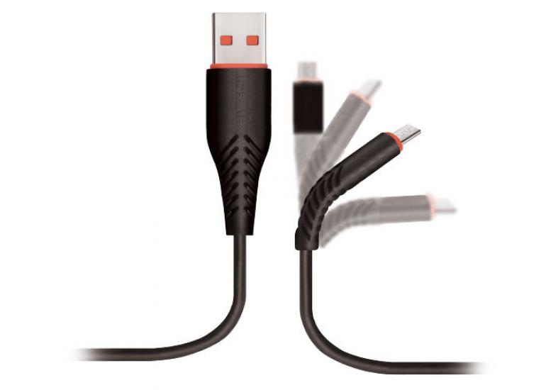 Hytech HY-X235 1.2M 3A Micro Usb Siyah Data