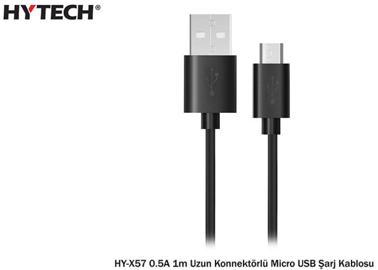 Hytech HY-X57 0.5A 20’li Poşet 1m Uzun Konnektörlü