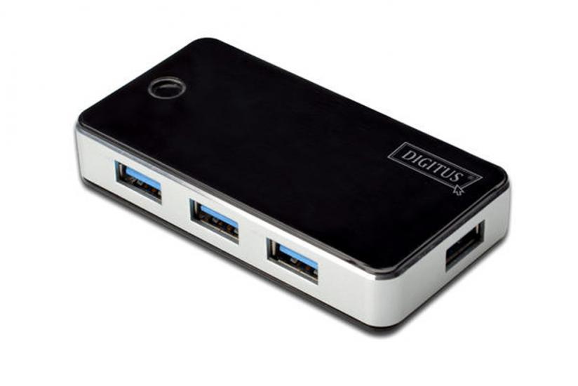 DIGITUS DA-70231 4 PORT 3.0 SİYAH USB ÇOKLAYICI