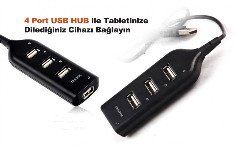 DARK DK-AC-USB24 4 PORT 2.0 SİYAH USB ÇOKLAYICI