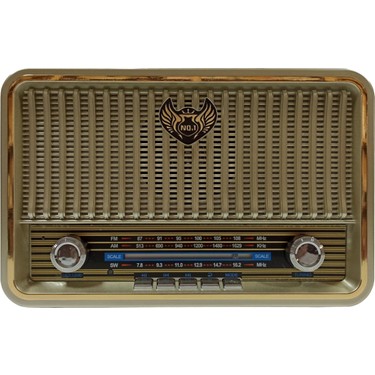 Everton Rt-858 Fm-Usb-MıcroSd-1200Mah Nostaljik Radyo