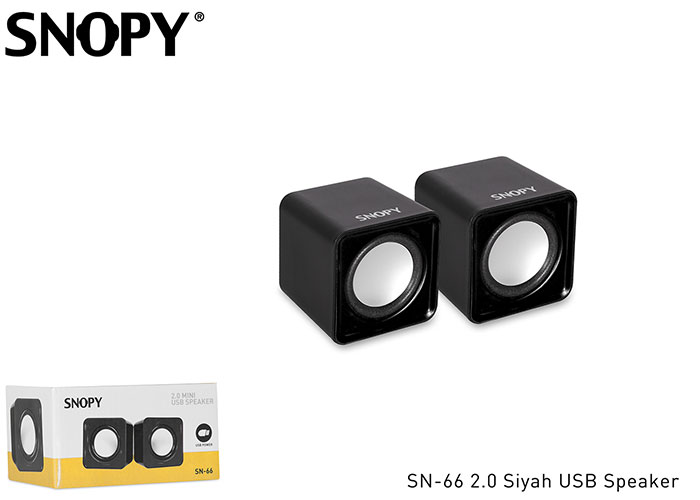 Snopy SN-66 2.0 Siyah USB Speaker