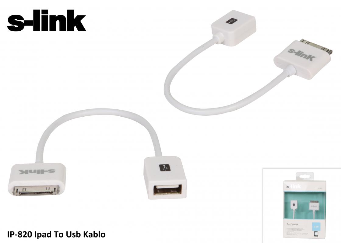 S-link IP-820 Ipad To Usb Dişi Kablo