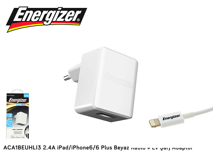 Energizer ACA1BEUHLI3 2.4A iPad-iPhone6-6 Plus Bey