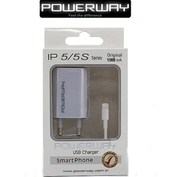 Powerway X-11 1a Duvar Şarj+İphone5 Kablo