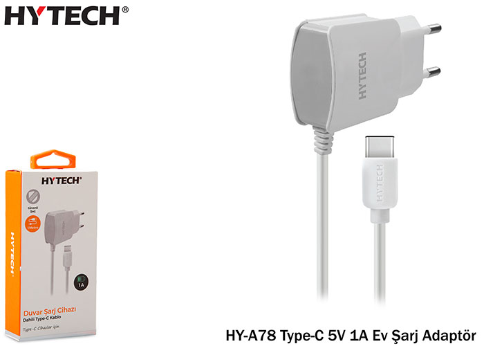 Hytech HY-A78 Type-C 5V 1A Ev Şarj Adaptör