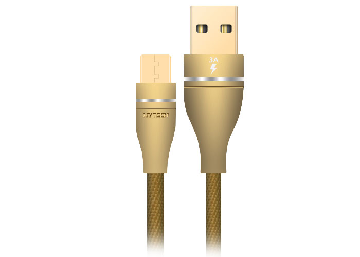 Hytech HY-X220 3A Micro Usb 1m Gold Data Şarj Kablosu