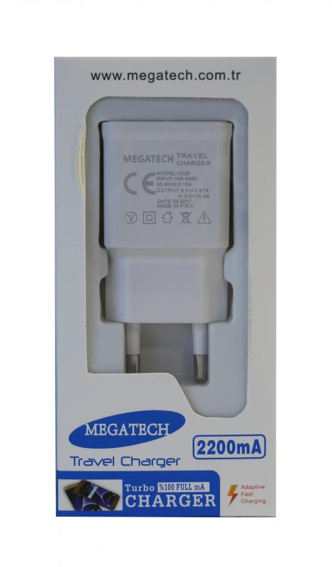 Megatech 2200ma Ev Şarj Kafa Adaptör