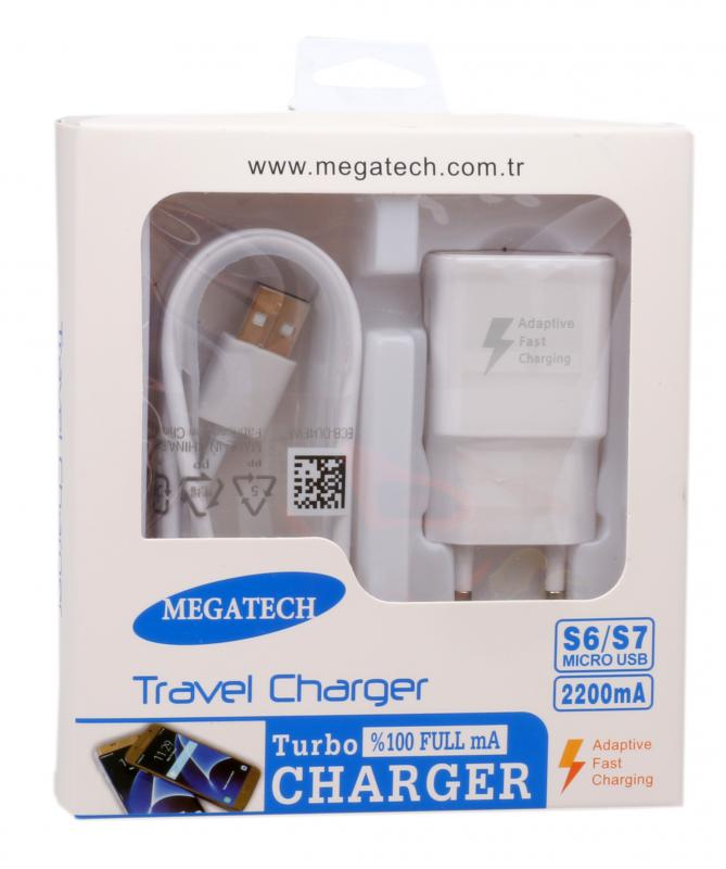 Megatech CC22 2ın1 Fast Charger 2400ma  Ev şarj+Micro Kablo